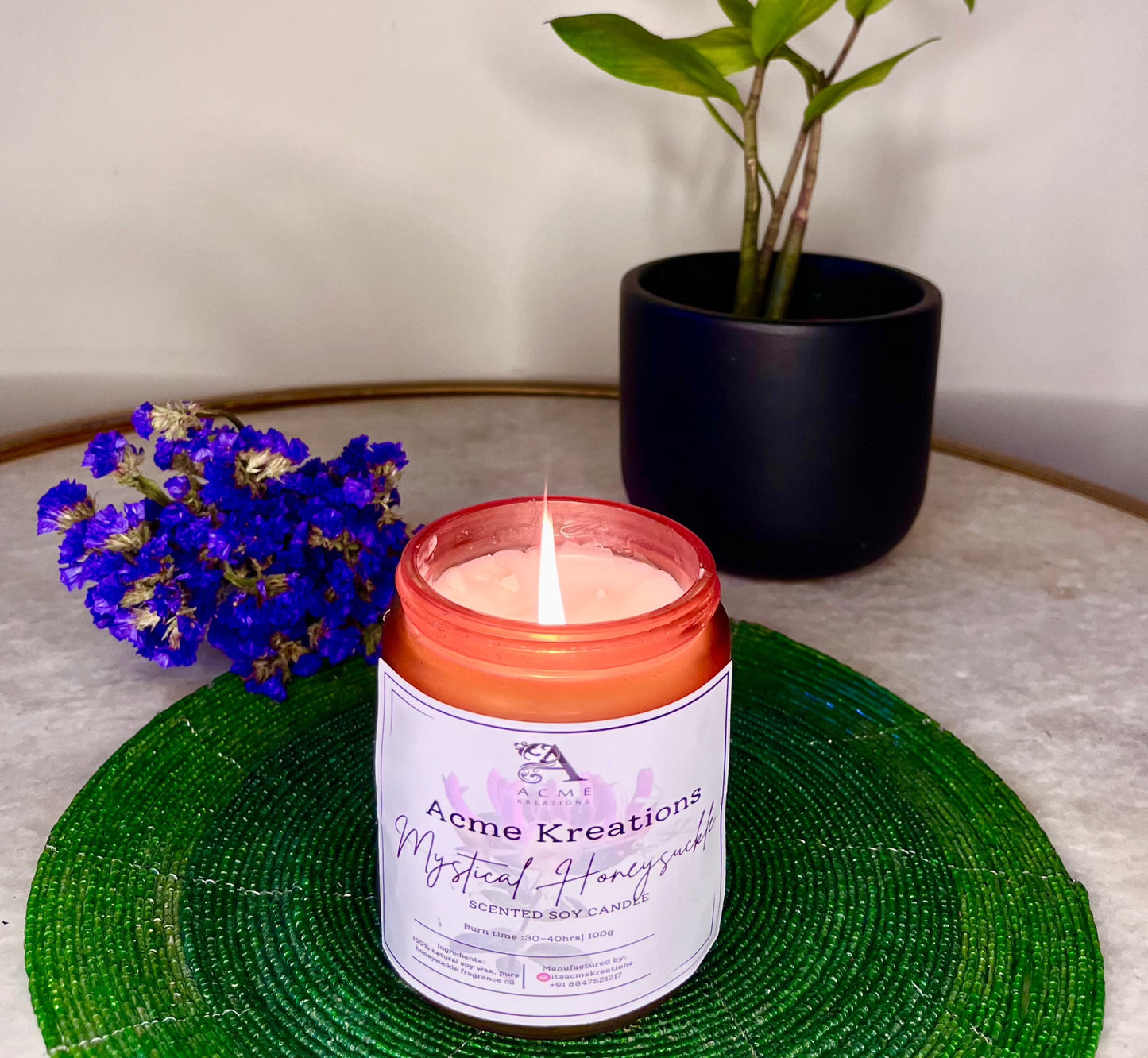 Mystical Honeysuckle - scented candle - 250g