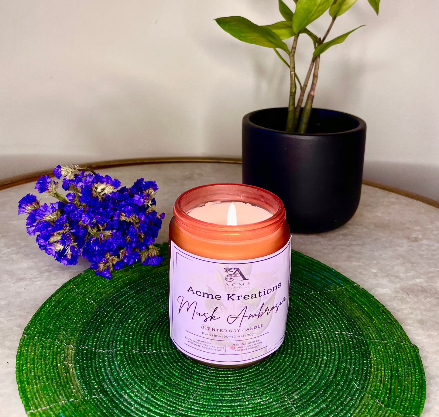 Musk Ambrosia - scented candle - 250g